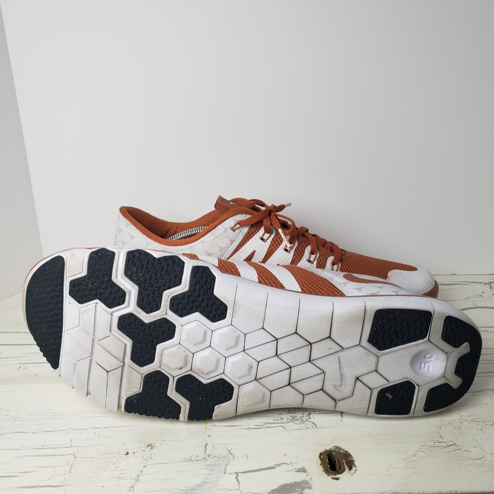 Nike Free Trainer 5.0 V6 'Texas Longhorns' Training Sneakers - Men's size 14 - Picture 11 of 16